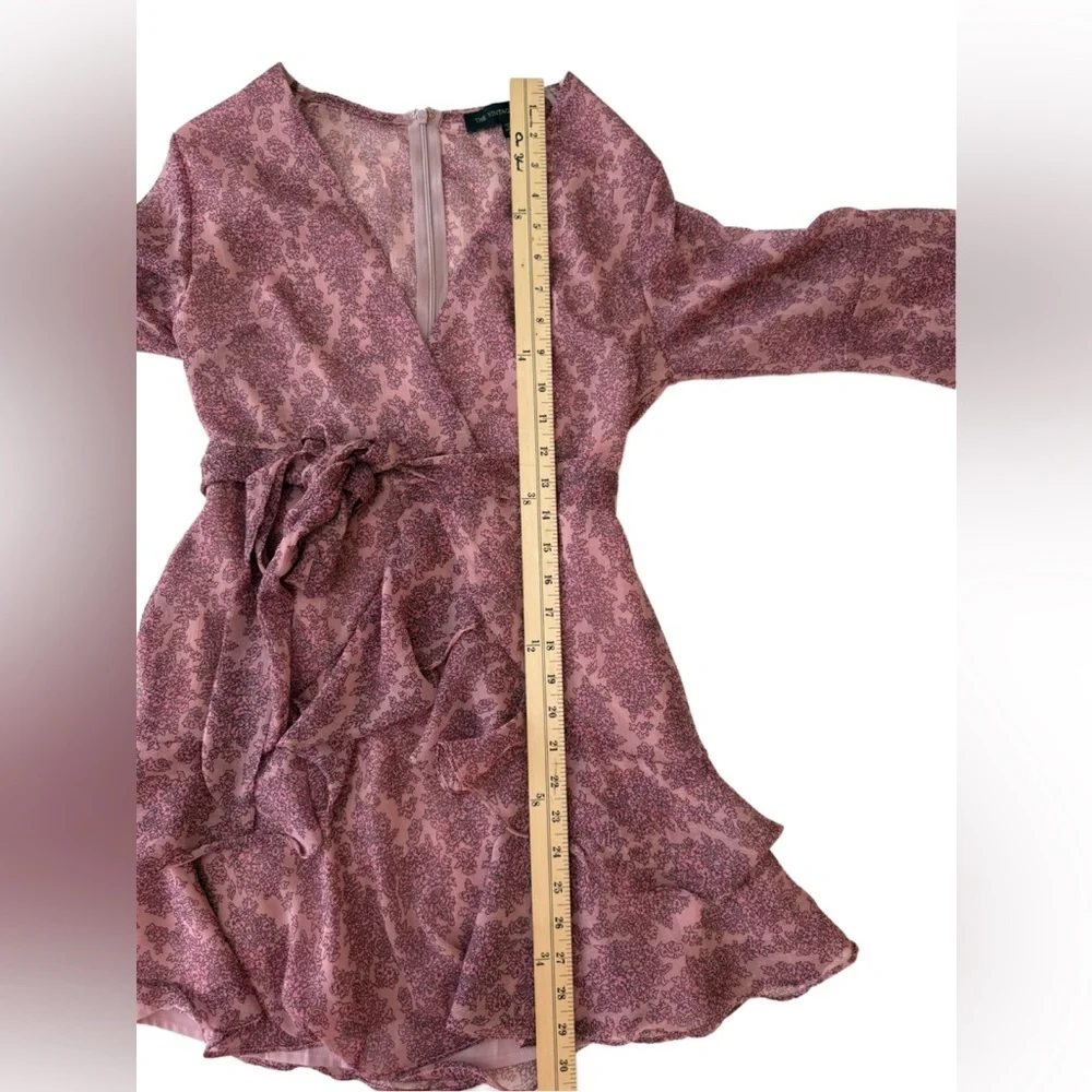The Vintage Shop Pink Gemma Dress with Bishop Sleeves. Size Medium - Picture 6 of 7